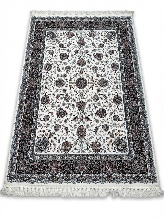 Produktfoto – Täbriz Perserteppich Creme/Schwarz 225×150 cm
