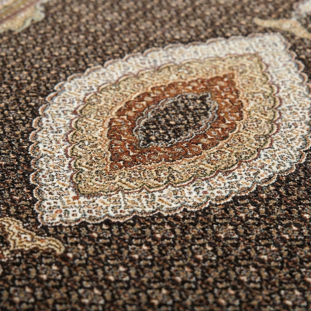 Täbriz Perserteppich – Maschinell – 225 × 150 cm – Anthrazit/Beige