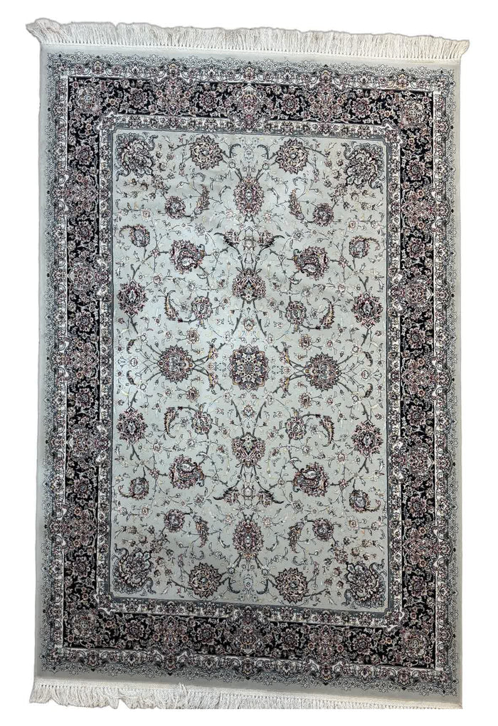 Produktfoto – Perserteppich Mint mit Blütenranken 225×150 cm